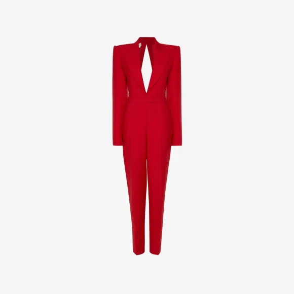 亚历山大麦昆/Alexander McQueen Lust Red 一体式精裁西装 746873QJACX6615 