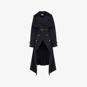 亚历山大麦昆/Alexander McQueen 女式海军风裁剪式军风风衣 749674QJACF4100 