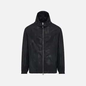 亚历山大麦昆/Alexander McQueen 男士McQueen Graffiti风衣黑色 750308QVR481000