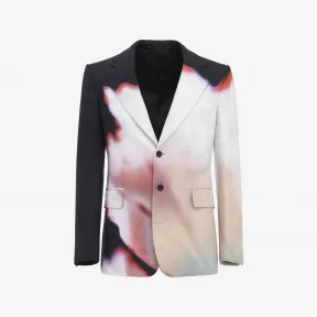 亚历山大麦昆/Alexander McQueen 男士Solarised Flower单排扣夹克彩色 750425QVQ118500