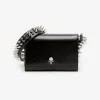 亚历山大麦昆/Alexander McQueen 女式黑色 The Biker 小号骷髅包 757626C8Z221000 813100376