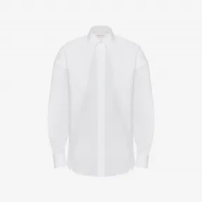 亚历山大麦昆/Alexander McQueen 男士正面翻折效果衬衫白色 758606QVN669000