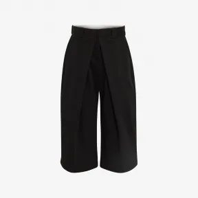 亚历山大麦昆/Alexander McQueen 男士深褶短裤黑色 758701QVS221000