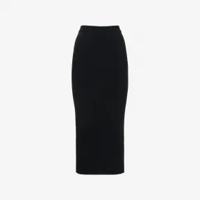 亚历山大麦昆/Alexander McQueen 女士罗纹针织铅笔裙黑色 768608Q1A651000