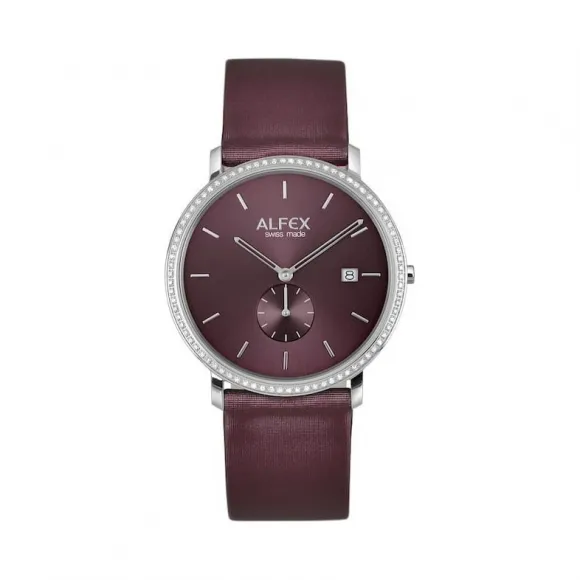 爱华时/Alfex 不锈钢抛光 镶嵌82克拉钻石 重0.23克拉 石英机芯 5732-902