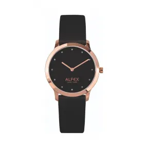 爱华时/Alfex 叶玫瑰金抛光 石英机芯 5745-2036