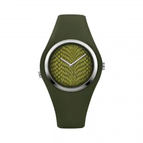 爱华时/Alfex 钢抛光/黑橄榄硅 石英机芯 5751-2047