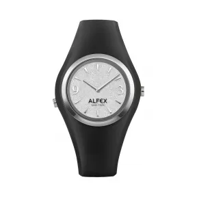 爱华时/Alfex 钢抛光/黑硅 石英机芯 5751-2074