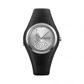 爱华时/Alfex 不锈钢抛光/黑硅 石英机芯 5751-2177