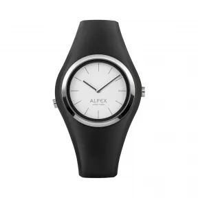 爱华时/Alfex 不锈钢抛光/黑硅 石英机芯 5751-989