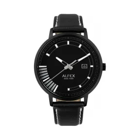 爱华时/Alfex IP黑色拉丝 石英机芯 5776-2222