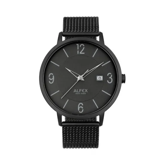 爱华时/Alfex ip黑色拉丝 石英机芯 5776-670