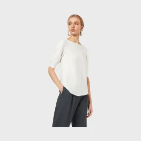 安普里奥·阿玛尼/Emporio Armani 楼梯布风格毛线衫，采用灯笼袖设计 | 女 14030145bk