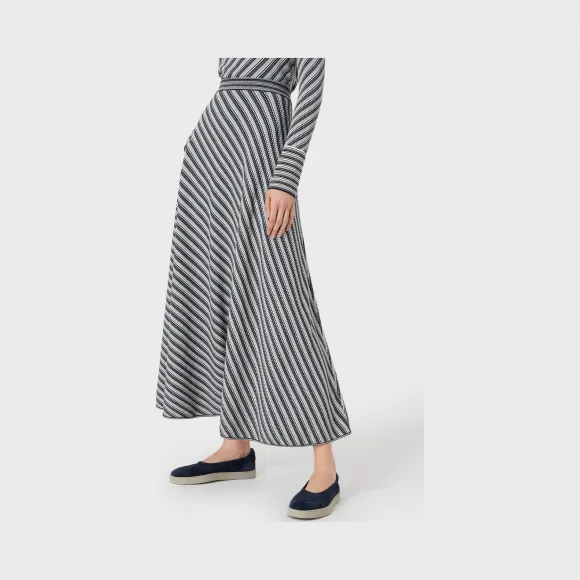 阿玛尼/Armani 松紧腰气质条纹裙裤 | 裤装- 6KAN01AM54ZPZA1
