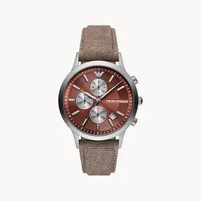 Emporio Armani 男士 手表 43MM 织物 石英机芯   AR11456