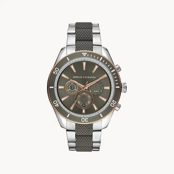 Armani Exchange 男士 手表 46MM 不锈钢 石英机芯   AX1830