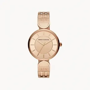 Armani Exchange 女士 手表 38MM 不锈钢 石英机芯   AX5328