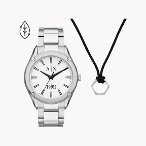 Armani Exchange 男士 手表 44MM 不锈钢 石英机芯   AX7131SET