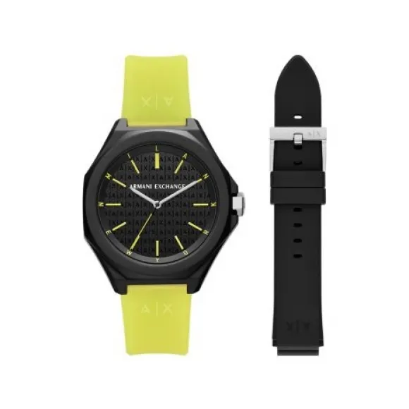 Armani Exchange 40MM 尼龙 石英机芯 女士 腕表 AX7155SET