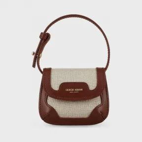 阿玛尼/Armani la Prima亚麻皮革迷你包 | La Prima包袋- Y1H377YJM0A88178