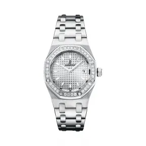爱彼/Audemars Piguet  皇家橡树系列 不锈钢镶钻 石英机芯 女表 67601ST.ZZ.1230ST.01