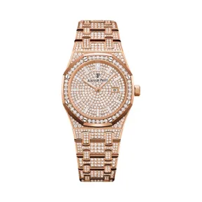 爱彼/Audemars Piguet  皇家橡树系列 18k玫瑰金  女表 67652OR.ZZ.1265OR.01