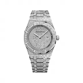 爱彼/Audemars Piguet  皇家橡树系列 18K白金镶钻  女表 67654BC.ZZ.1264BC.01