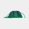 葆蝶家/Bottega Veneta 祖母绿 刺绣面料 女士 mini pouch迷你手拿包 585852V23W03111