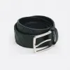 葆蝶家/Bottega Veneta 墨水绿 牛皮革 男士 intrecciato编织腰带 609182VCPQ33015