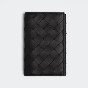 葆蝶家/Bottega Veneta 黑色、草绿色 100% 牛皮革  护照夹 629679VCPQ61027