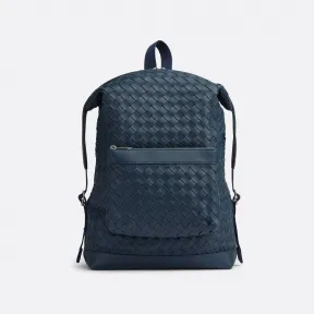 葆蝶家/Bottega Veneta 深蓝色 50%牛皮革、25%聚丙烯、25%涤纶 男士 classic intrecciato编织旅行包 653118V0E543121