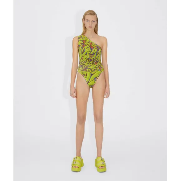 葆蝶家/Bottega Veneta GREEN / BLUE / CORAL 女款 泳装 687149V1N504896