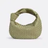 葆蝶家/Bottega Veneta 洞石绿 羊皮革 女士 teen jodie肩背包 690225VCPP02916