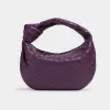 葆蝶家/Bottega Veneta 茄子紫 羊皮革 女士 teen jodie肩背包 690225VCPP05024