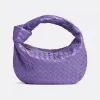 葆蝶家/Bottega Veneta 紫色 羊皮革 女士 teen jodie肩背包 690225VCPP05311