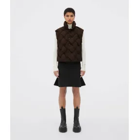 葆蝶家/Bottega Veneta 深巧克力色 尼龙 100% 女士 马甲 699579VF4K02113