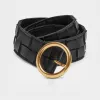 葆蝶家/Bottega Veneta BLACK 女款 腰带 701227VMAY28425