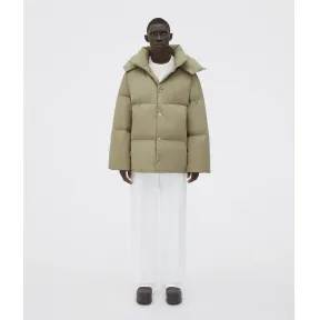 葆蝶家/Bottega Veneta 洞石绿 100% 棉 男士 羽绒服 708162V1LE03008