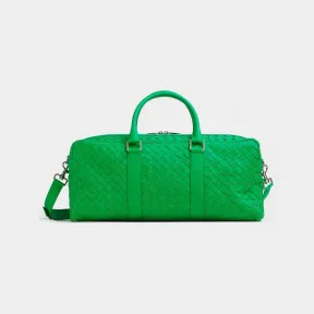 葆蝶家/Bottega Veneta 鹦鹉绿 100% 牛皮革 男士 classic intrecciato编织健身包 710058V0E513724