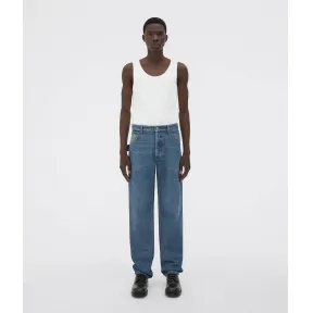 葆蝶家/Bottega Veneta 中厚水洗英迪格蓝 100% 棉 男士 中厚水洗直筒牛仔裤 710238V2EN04715