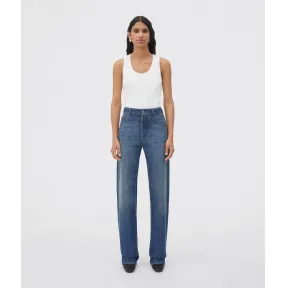 葆蝶家/Bottega Veneta 中厚水洗英迪格蓝 100% 棉 女士 中厚水洗直筒牛仔裤 710772V2EN04715