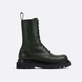 葆蝶家/Bottega Veneta 深绿色 牛皮革 男士 lug系带靴 715516VBS503381