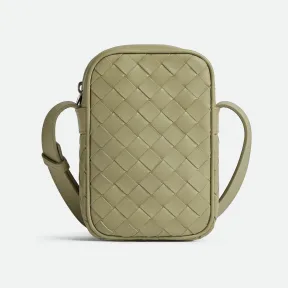 葆蝶家/Bottega Veneta Intrecciato编织拉链手机包 729296VCPQ32919