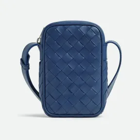 葆蝶家/Bottega Veneta Intrecciato编织拉链手机包 729296VCPQ34102
