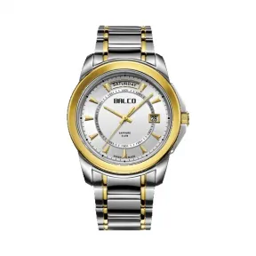 拜戈/Balco 不锈钢表壳 不锈钢圈口电黄金 旋入式后盖 型动系列 石英机芯 男表 1030Q2984