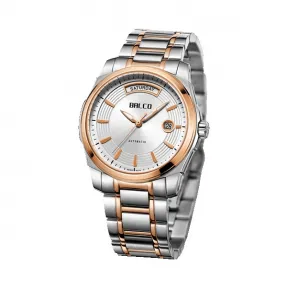 拜戈/Balco 不锈钢表壳、表圈 表圈全电玫瑰金 螺纹透视后盖 型动系列 自动机械机芯 男表 1040AM3156