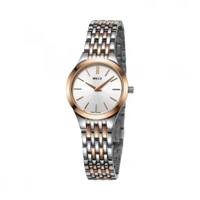 拜戈/Balco 不锈钢表壳 不锈钢表圈电玫瑰金 真情系列 石英机芯 女表 1040Q2545