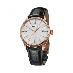 拜戈/Balco 316L精钢PVD玫瑰金色表壳、表圈 真情系列 自动机械机芯 男表 1140AM3486M