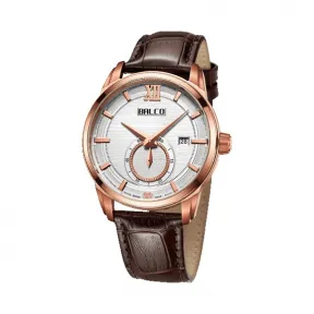 拜戈/Balco 不锈钢表壳、圈口电玫瑰金 旋入式后盖 型动系列 石英机芯 男表 1140Q3364