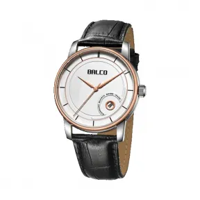 拜戈/Balco 316L精钢表壳 316L精钢PVD玫瑰金色表圈 古董纪念系列 石英机芯 男表 1140Q3414